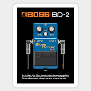 BOSS BD-2 Blues Driver Stomp Box Sticker